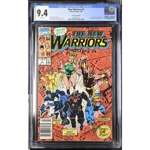 New Warriors   #1 Newsstand CGC 9.4 Rare Scarce Vintage Marvel 457012